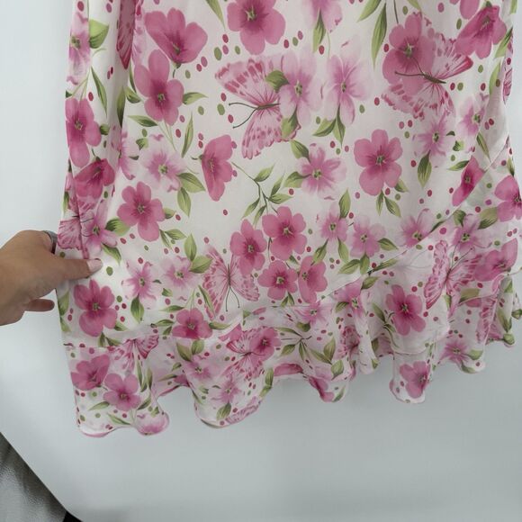 She’s The 1 Girls Floral Butterfly Midi Dress Y2k Size 16 Girl - Picture 6 of 9